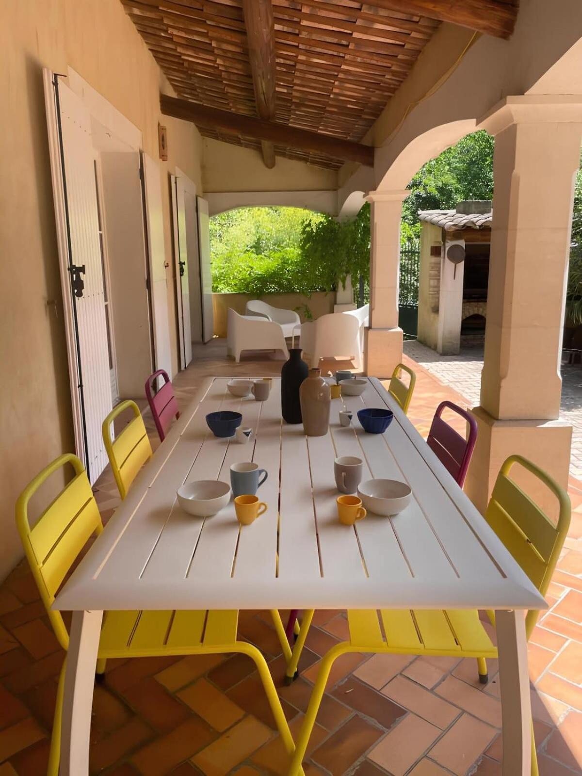Les Oliviers - Villa 10 People - 5 Min Ardeche Saint-Julien-de-Peyrolas Zewnętrze zdjęcie